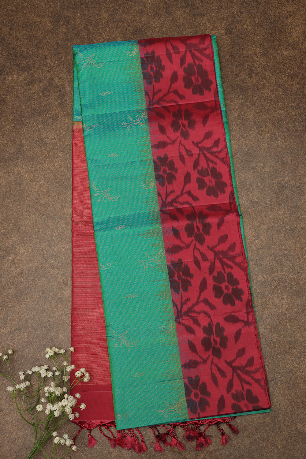 Ramar green soft silk saree
