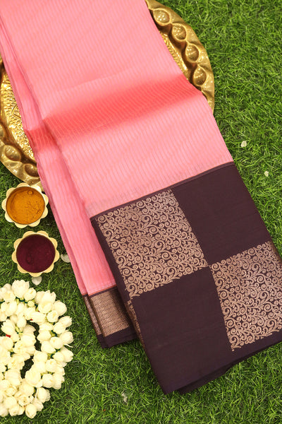Pink colour Silk Saree