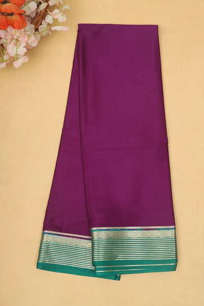 Magenta Mysore silk saree