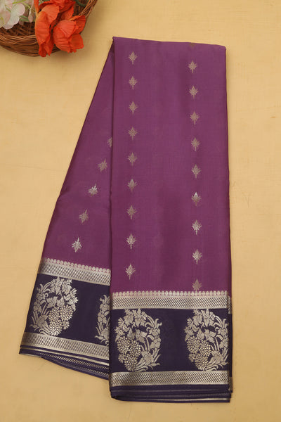Violet Colour Mysore Silk Saree