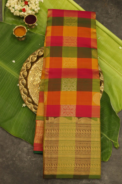 Multicolored Silk Saree