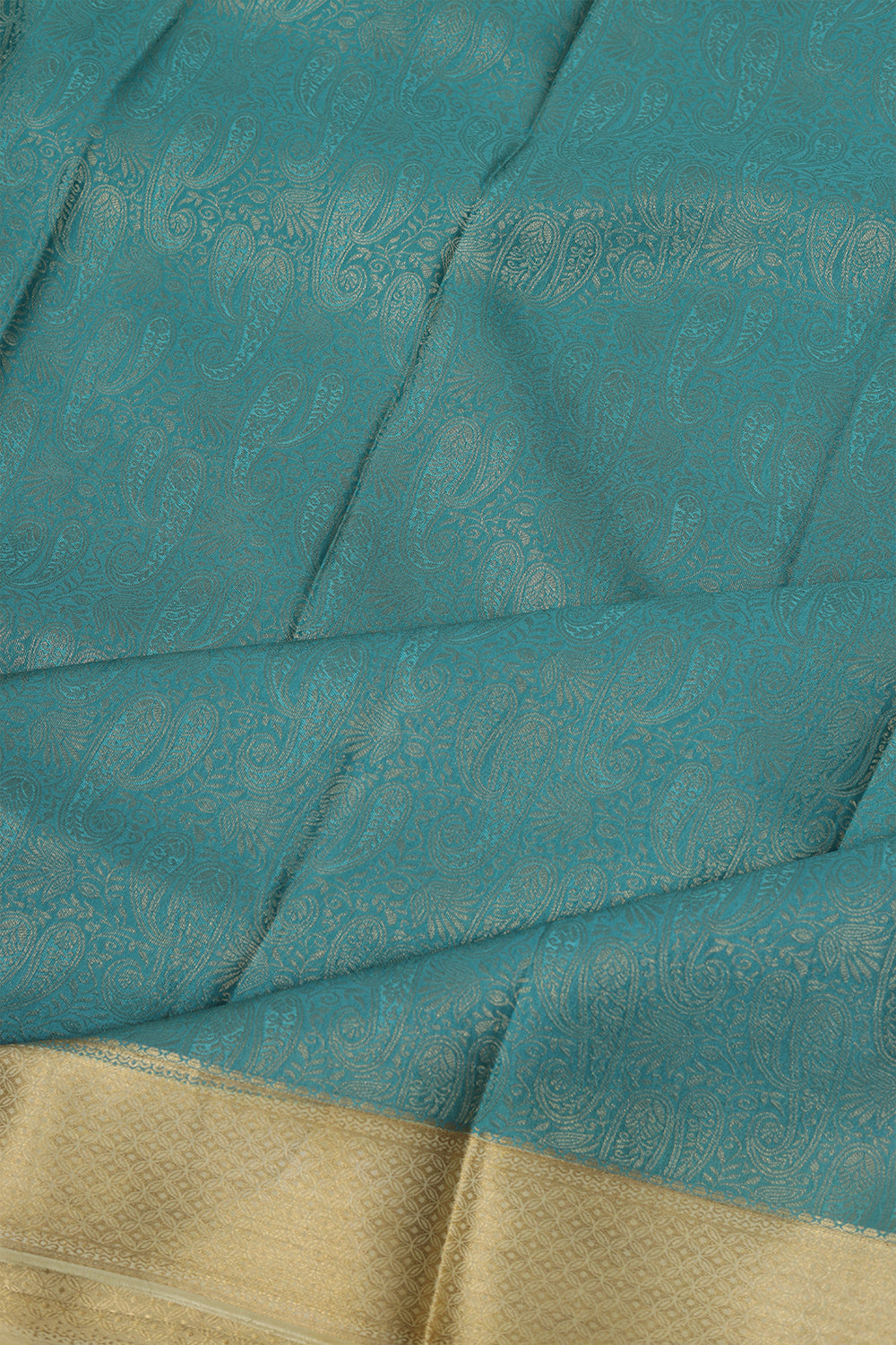 Ramar blue Mysore silk saree