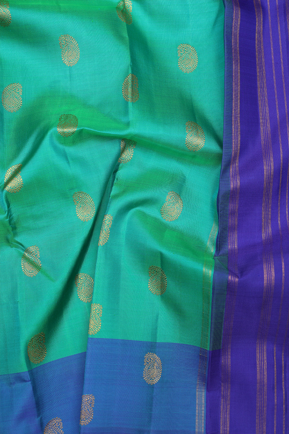 Ramar green pure kanjivaram silk saree