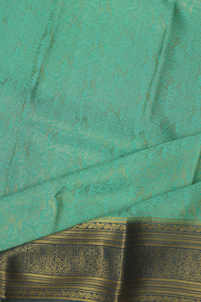 Ramar blue Mysore silk saree