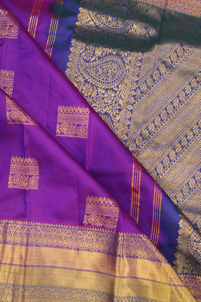 Violet Colour Silk Saree