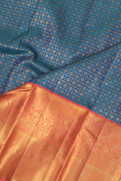 Ramar blue  Silk saree