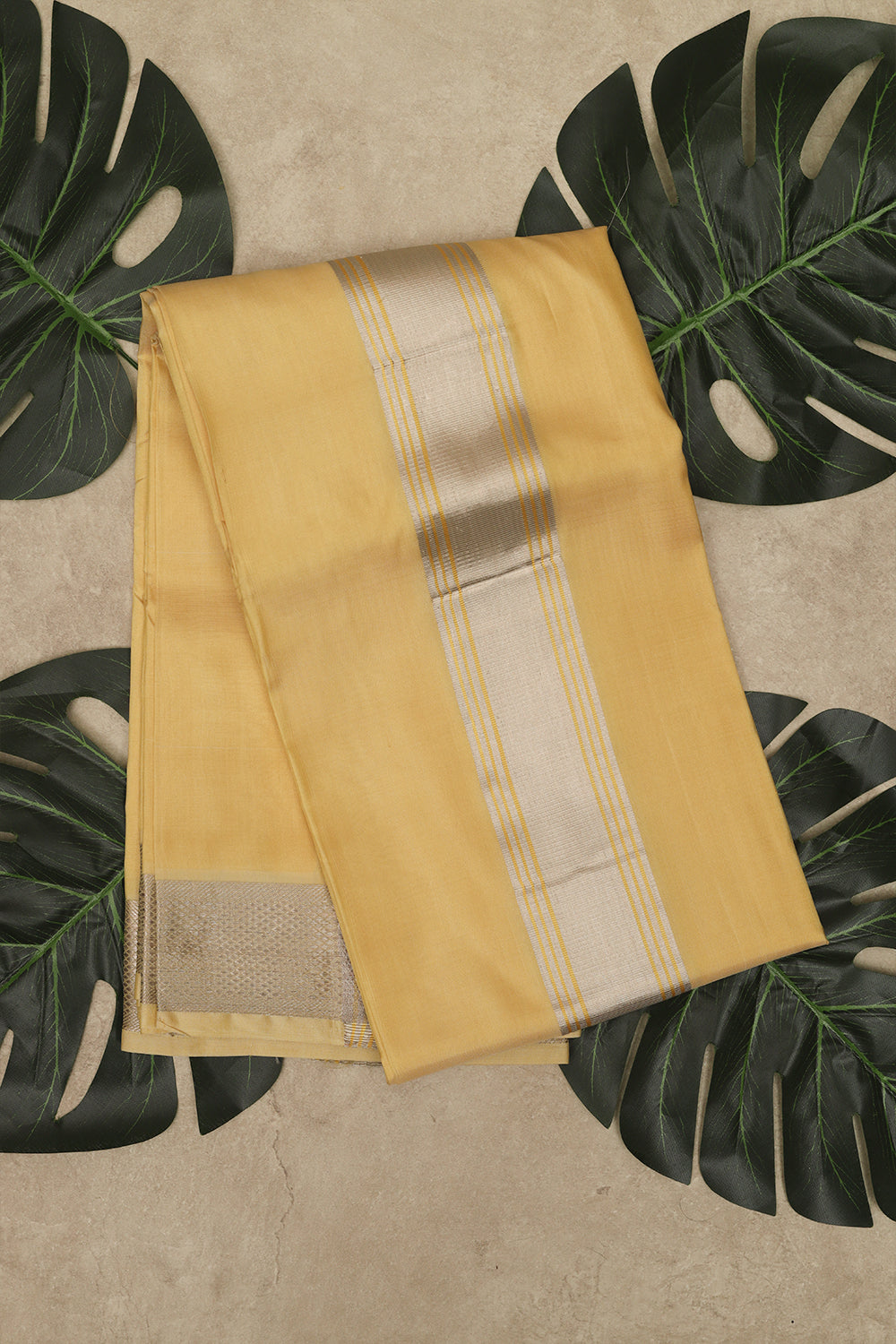 Sandal pure silk shirt material & dhoti