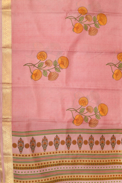 Pink Mysore Silk Saree