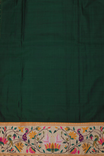 Exquisite Emerald green Patola silk saree