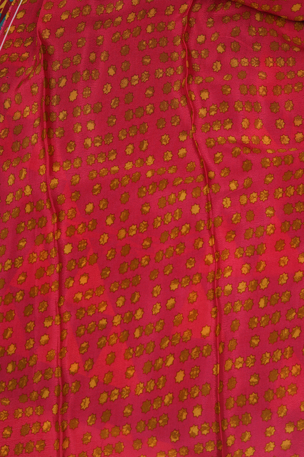Multi colour crepe saree