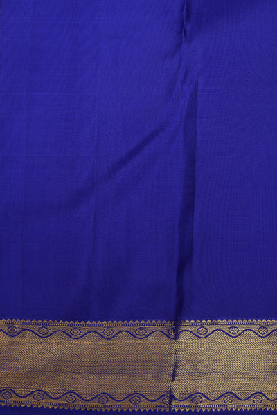 Royal blue pure kanjivaram silk saree