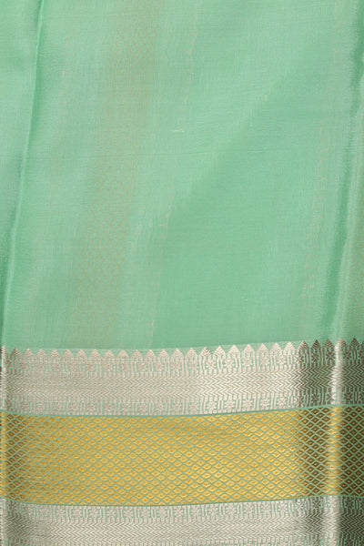 Pastel green Mysore silk saree