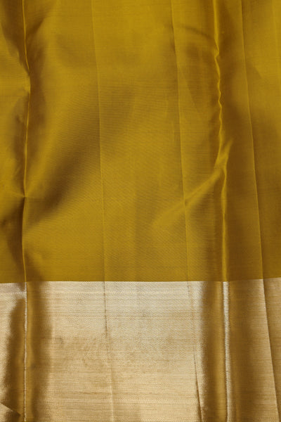 Golden mustard colour silk saree