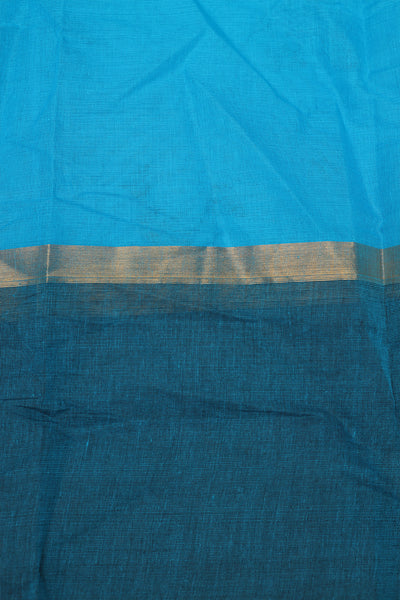 Blue Warli Art Cotton Saree
