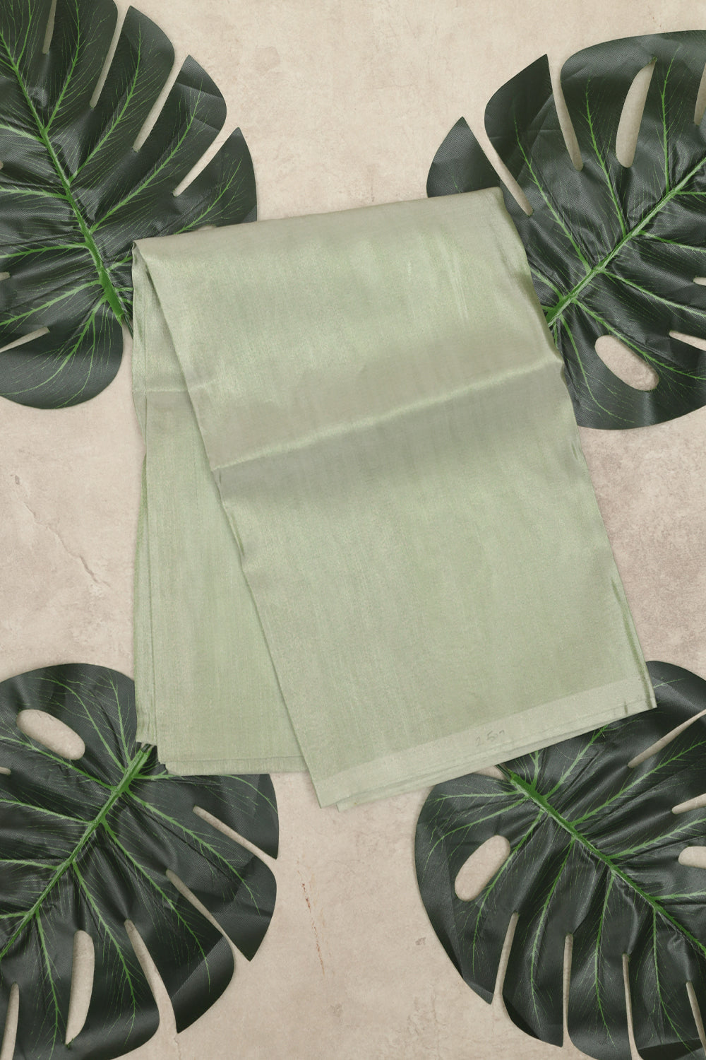 Pista green pure silk dhoti