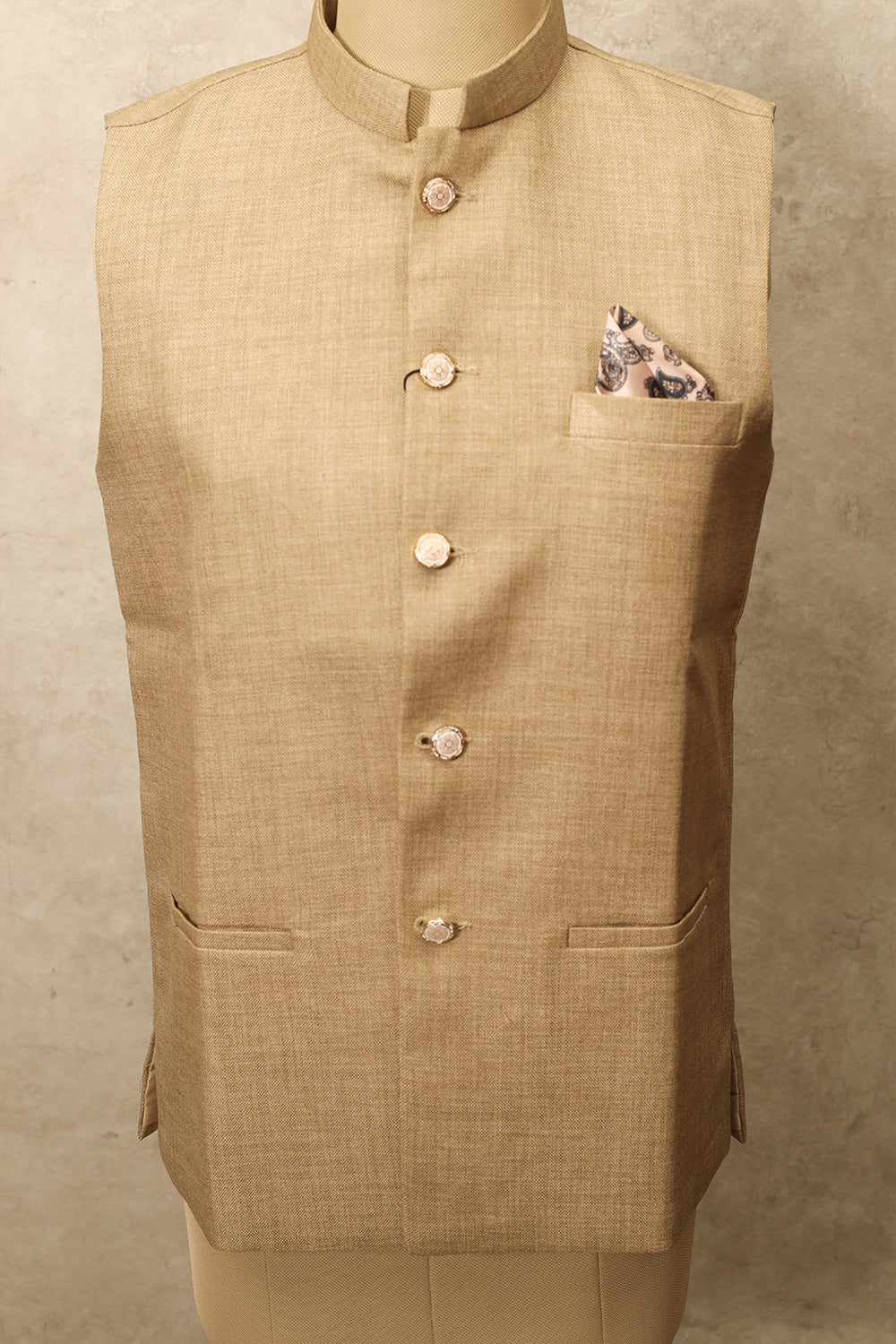 Sandal silk Modi coat (Size-XL)