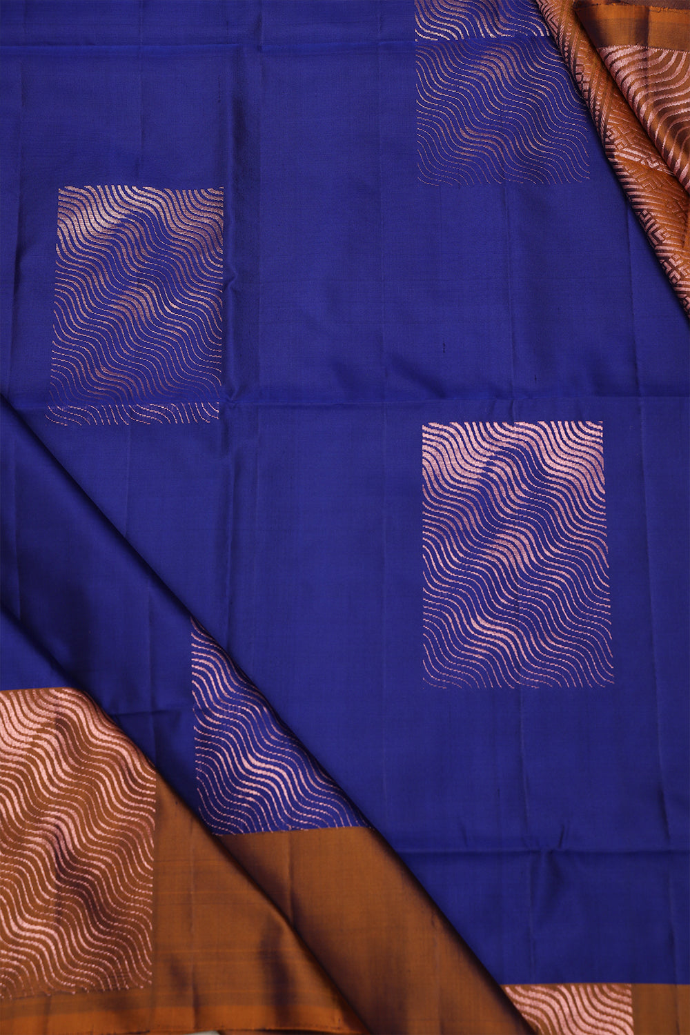 Royal blue colour soft silk saree