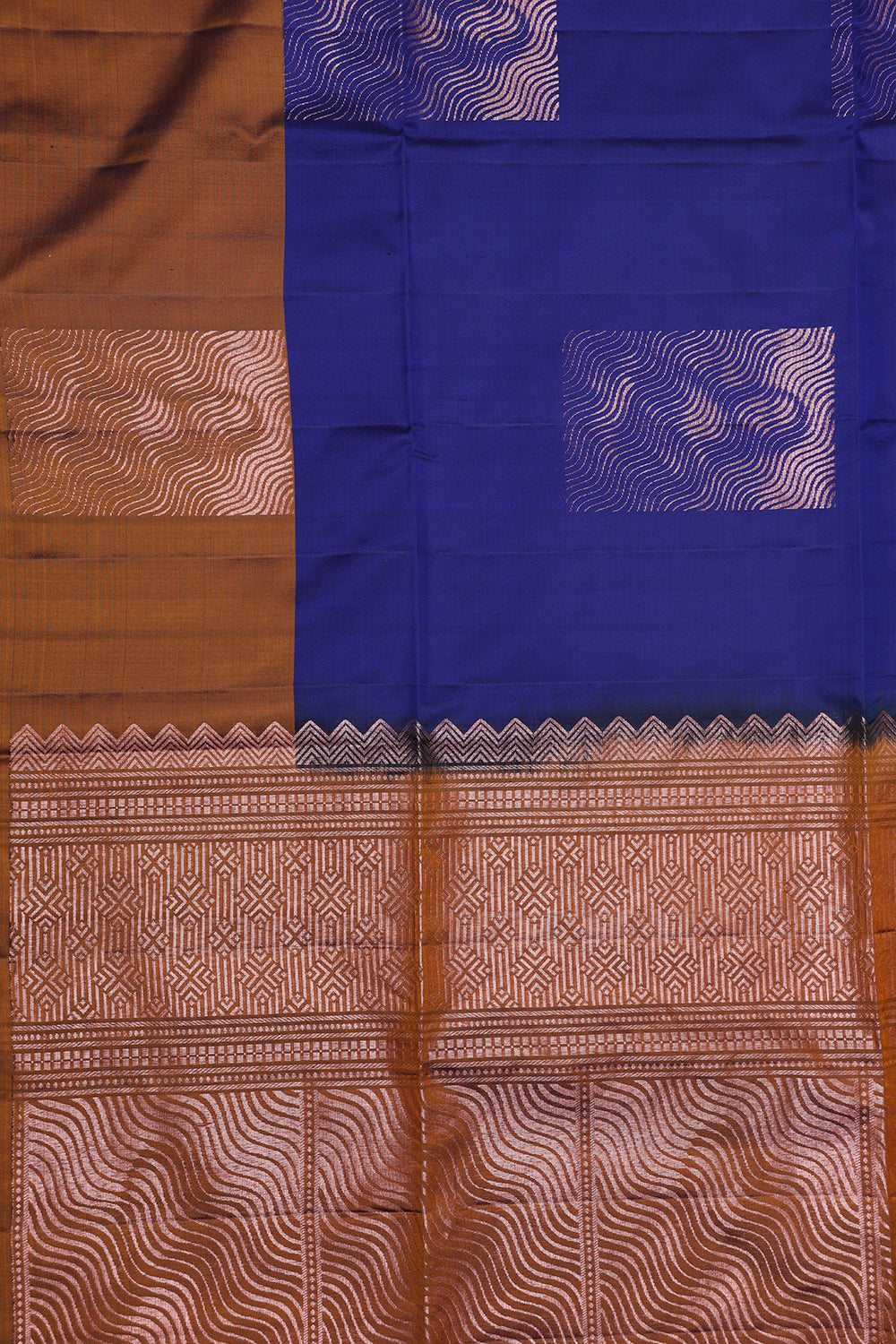 Royal blue colour soft silk saree
