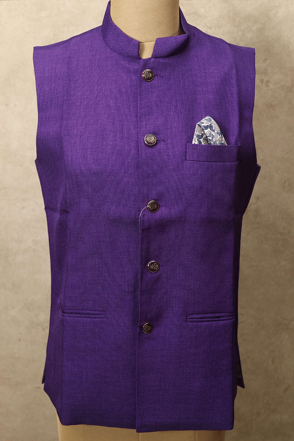Violet silk Modi coat (Size-M)