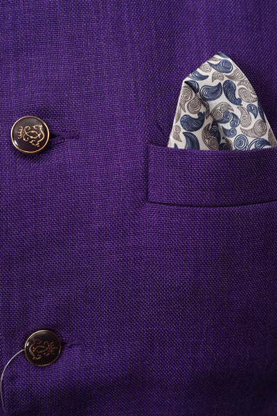 Violet silk Modi coat (Size-XL)