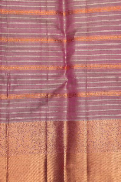 Tyrian purple silk saree