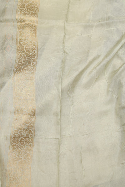 Sandal banarasi silk saree